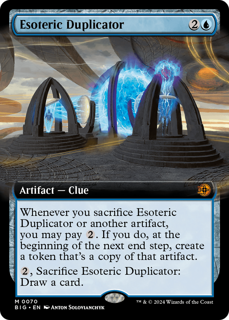 Esoteric Duplicator (BIG-070) - The Big Score: (Extended Art) - Premium MTG Single from Wizards of the Coast - Just $4.89! Shop now at Game Crave Tournament Store