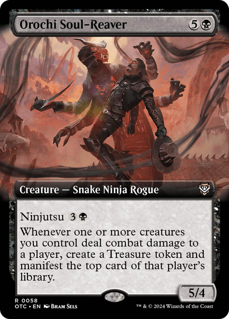 Orochi Soul-Reaver (OTC-058) - Outlaws of Thunder Junction Commander: (Extended Art) - Premium MTG Single from Wizards of the Coast - Just $1.80! Shop now at Game Crave Tournament Store