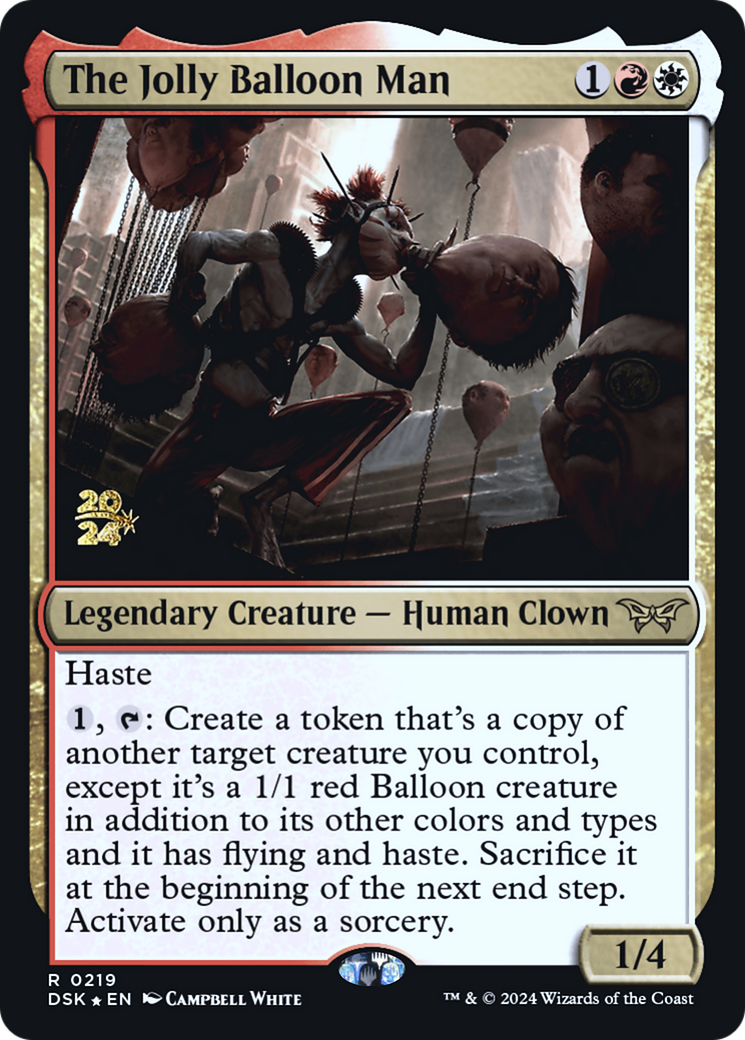 The Jolly Balloon Man (PDSK-219S) - Duskmourn: House of Horror Promos Foil - Premium MTG Single from Wizards of the Coast - Just $2.34! Shop now at Game Crave Tournament Store
