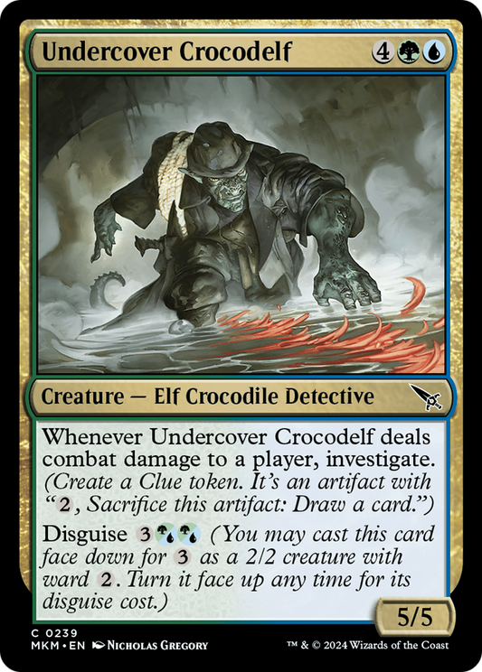 Undercover Crocodelf (MKM-239) - Murders at Karlov Manor - Premium MTG Single from Wizards of the Coast - Just $0.25! Shop now at Game Crave Tournament Store
