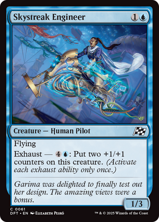 Skystreak Engineer (DFT-061) - Aetherdrift Foil - Premium MTG Single from Wizards of the Coast - Just $0.08! Shop now at Game Crave Tournament Store
