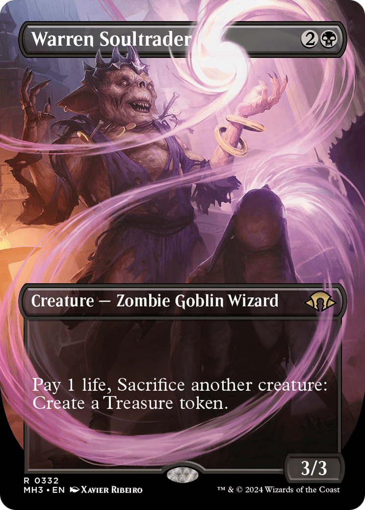 Warren Soultrader (MH3-332) - Modern Horizons 3 (Borderless) Foil - Premium MTG Single from Wizards of the Coast - Just $22.15! Shop now at Game Crave Tournament Store