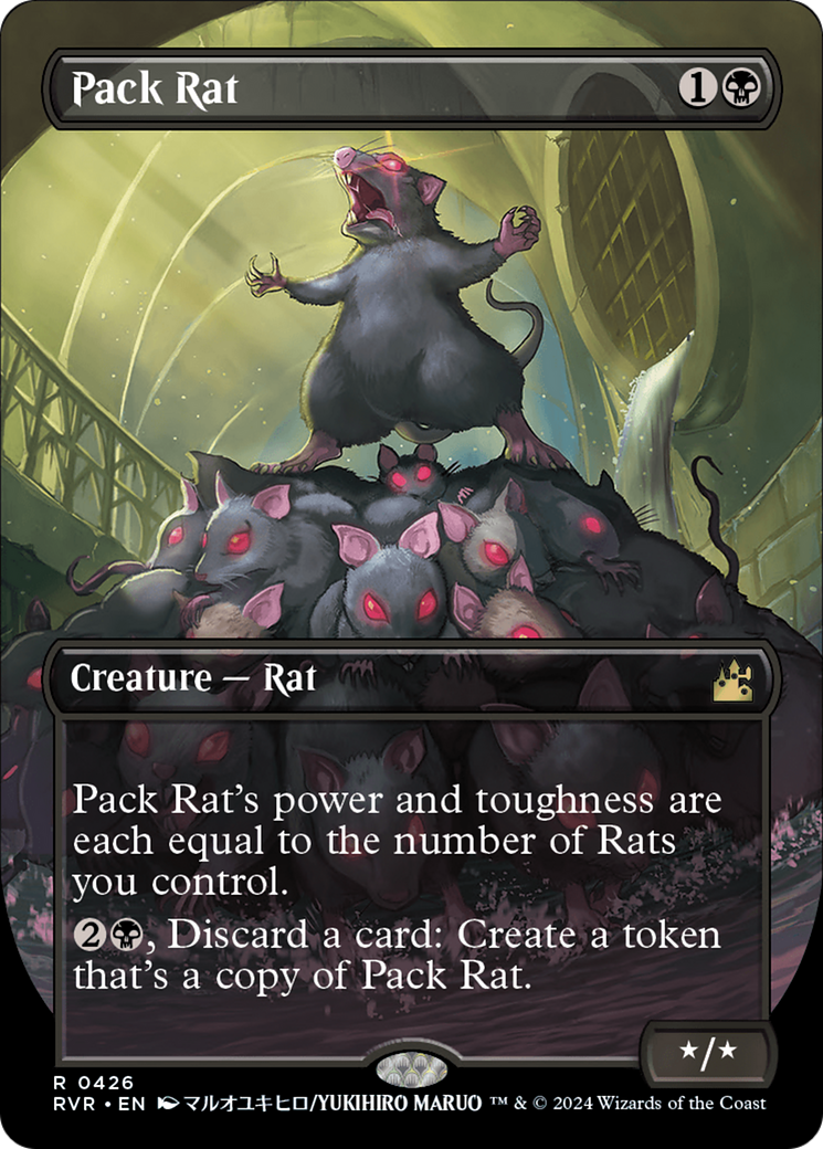 Pack Rat (RVR-426) - Ravnica Remastered (Borderless) - Premium MTG Single from Wizards of the Coast - Just $2.15! Shop now at Game Crave Tournament Store