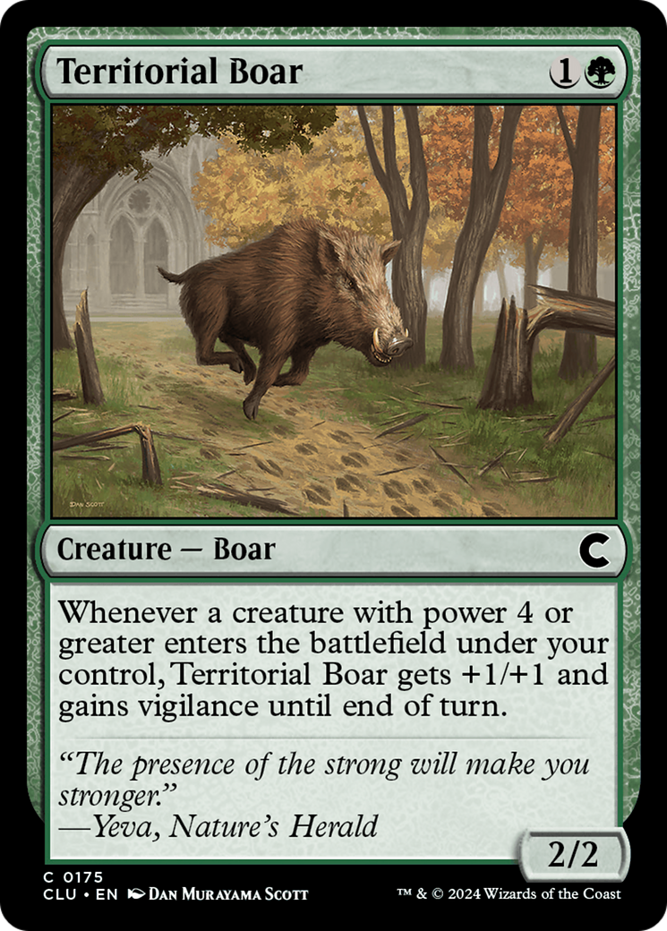 Territorial Boar (CLU-175) - Ravnica: Clue Edition - Premium MTG Single from Wizards of the Coast - Just $0.26! Shop now at Game Crave Tournament Store