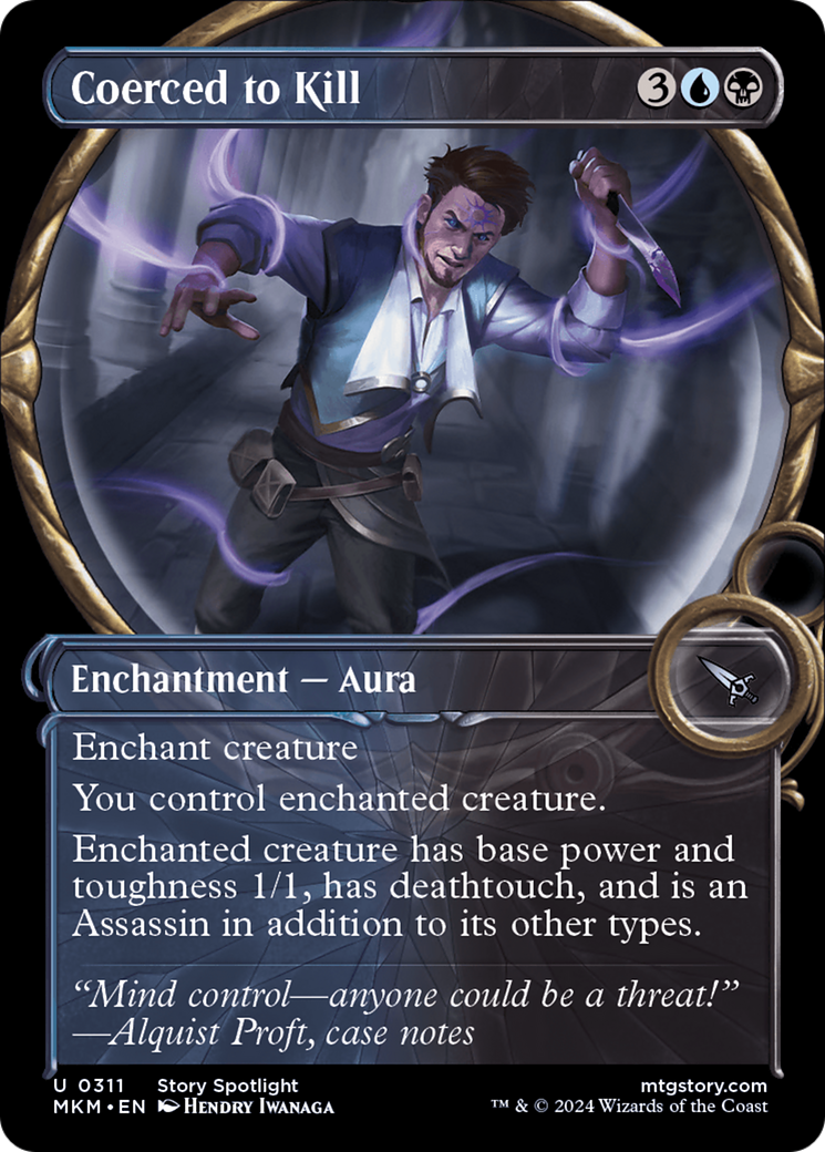 Coerced to Kill (MKM-311) - Murders at Karlov Manor: (Showcase) Foil - Premium MTG Single from Wizards of the Coast - Just $0.25! Shop now at Game Crave Tournament Store