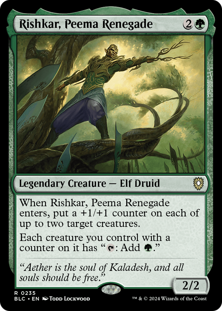 Rishkar, Peema Renegade (BLC-235) - Bloomburrow Commander - Premium MTG Single from Wizards of the Coast - Just $0.25! Shop now at Game Crave Tournament Store