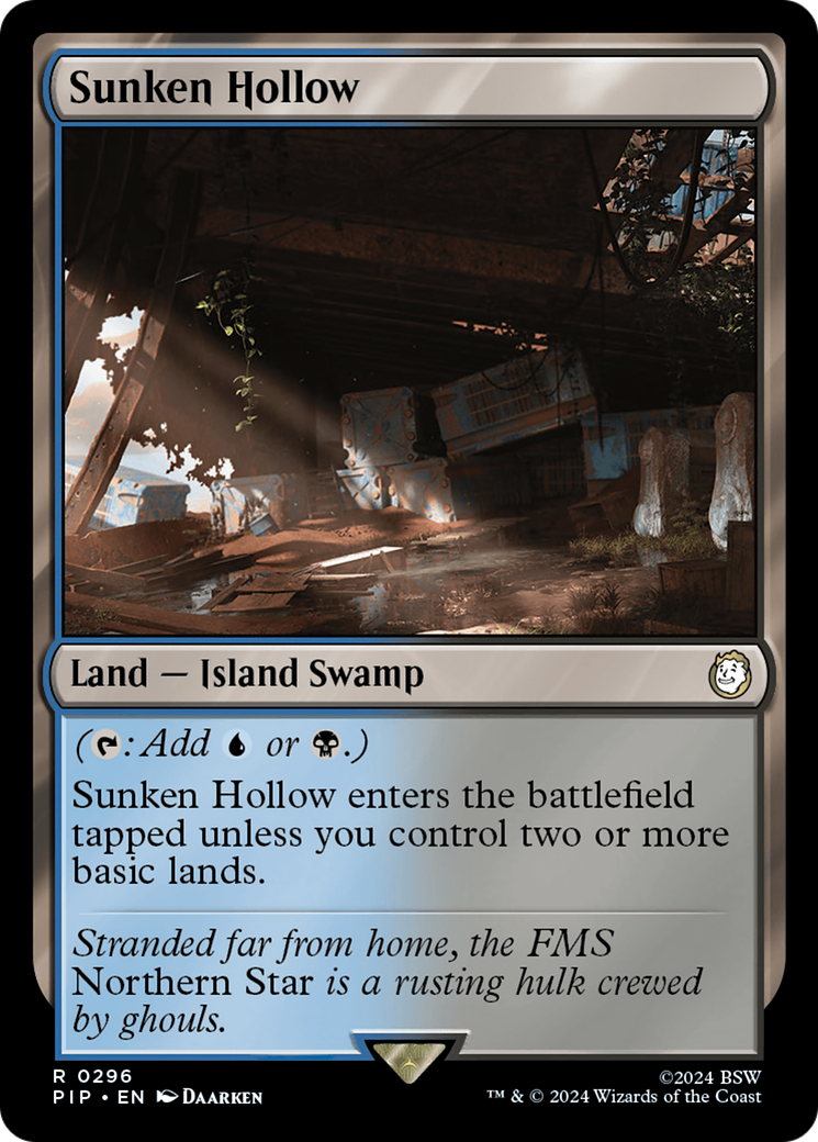 Sunken Hollow (PIP-296) - Fallout Foil - Premium MTG Single from Wizards of the Coast - Just $1.86! Shop now at Game Crave Tournament Store