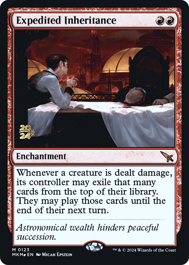 Expedited Inheritance (PMKM-123S) - Murders at Karlov Manor Promos Foil - Premium MTG Single from Wizards of the Coast - Just $0.86! Shop now at Game Crave Tournament Store