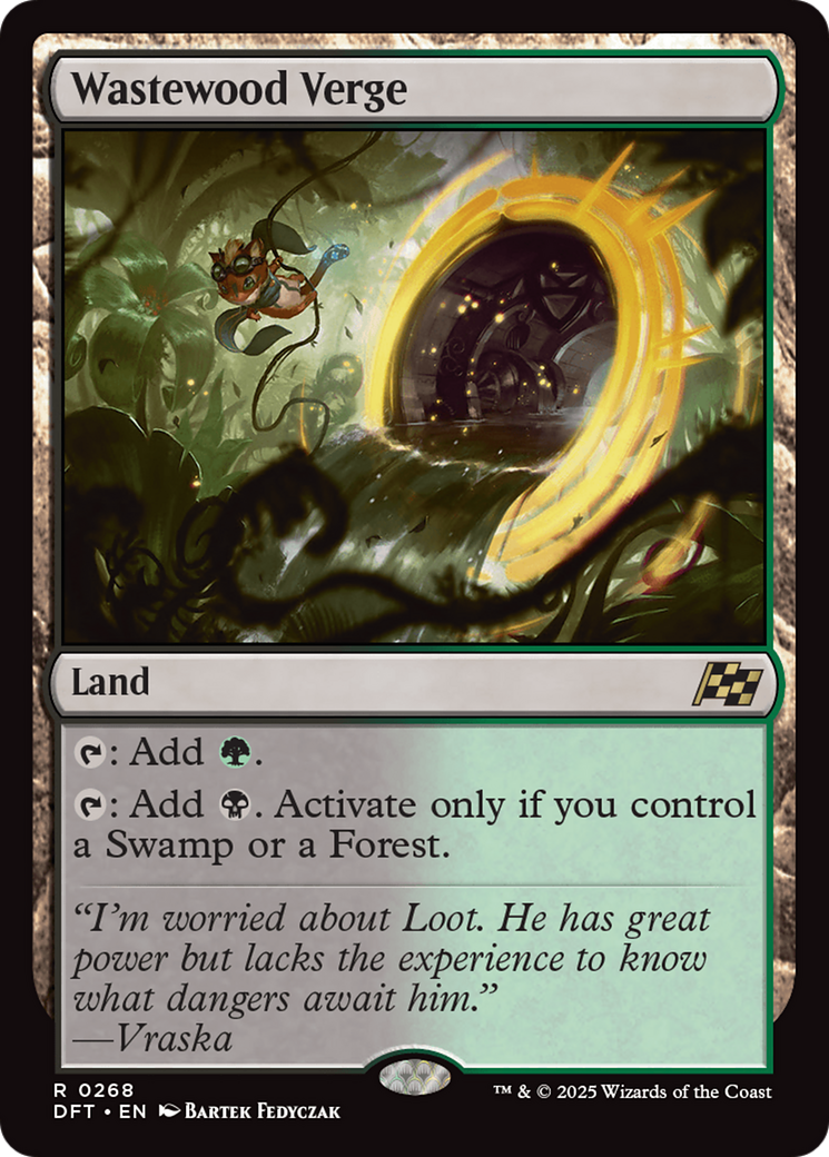 Wastewood Verge (DFT-268) - Aetherdrift Foil - Premium MTG Single from Wizards of the Coast - Just $1.30! Shop now at Game Crave Tournament Store