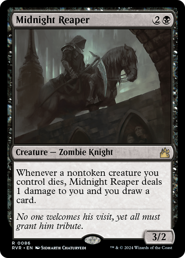 Midnight Reaper (RVR-086) - Ravnica Remastered Foil - Premium MTG Single from Wizards of the Coast - Just $0.26! Shop now at Game Crave Tournament Store