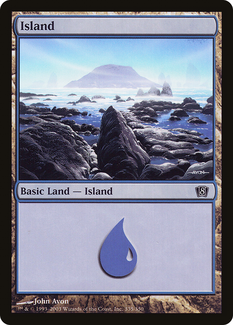 Island (8ED-335★) - 8th Edition Foil