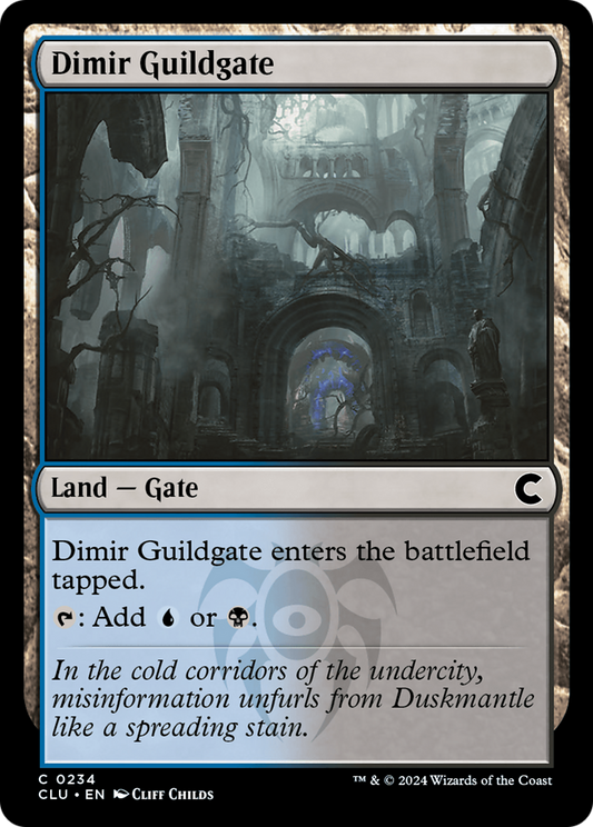 Dimir Guildgate (CLU-234) - Ravnica: Clue Edition - Premium MTG Single from Wizards of the Coast - Just $0.25! Shop now at Game Crave Tournament Store