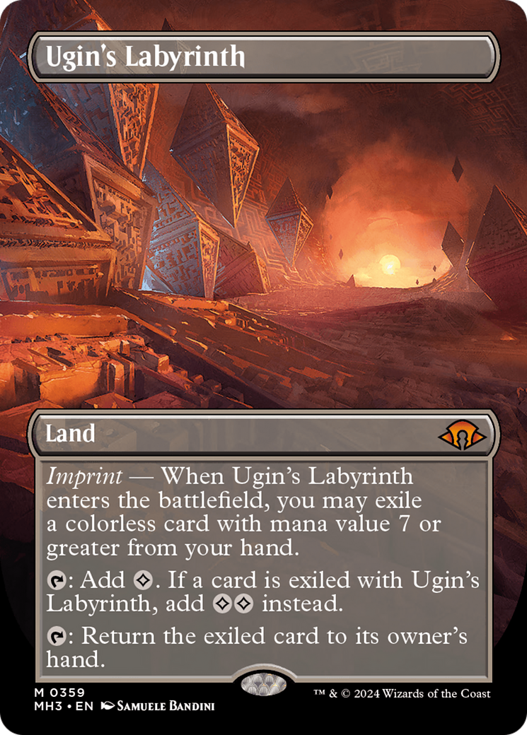 Ugin's Labyrinth (MH3-359) - Modern Horizons 3 (Borderless) Foil - Premium MTG Single from Wizards of the Coast - Just $40.74! Shop now at Game Crave Tournament Store
