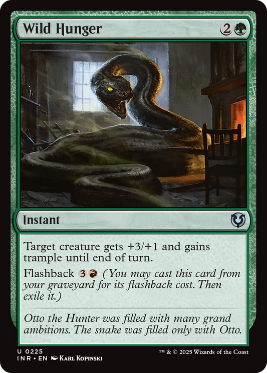 Wild Hunger (-225) - Innistrad Remastered - Premium MTG Single from Wizards of the Coast - Just $0.25! Shop now at Game Crave Tournament Store