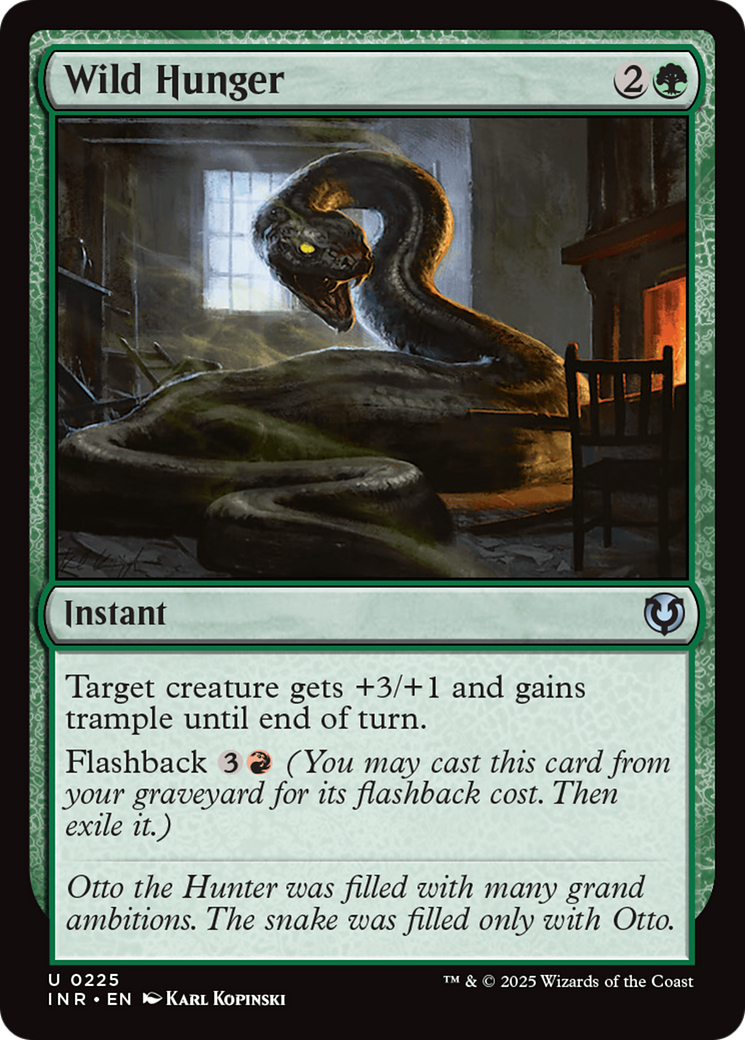 Wild Hunger (-225) - Innistrad Remastered Foil - Premium MTG Single from Wizards of the Coast - Just $0.25! Shop now at Game Crave Tournament Store