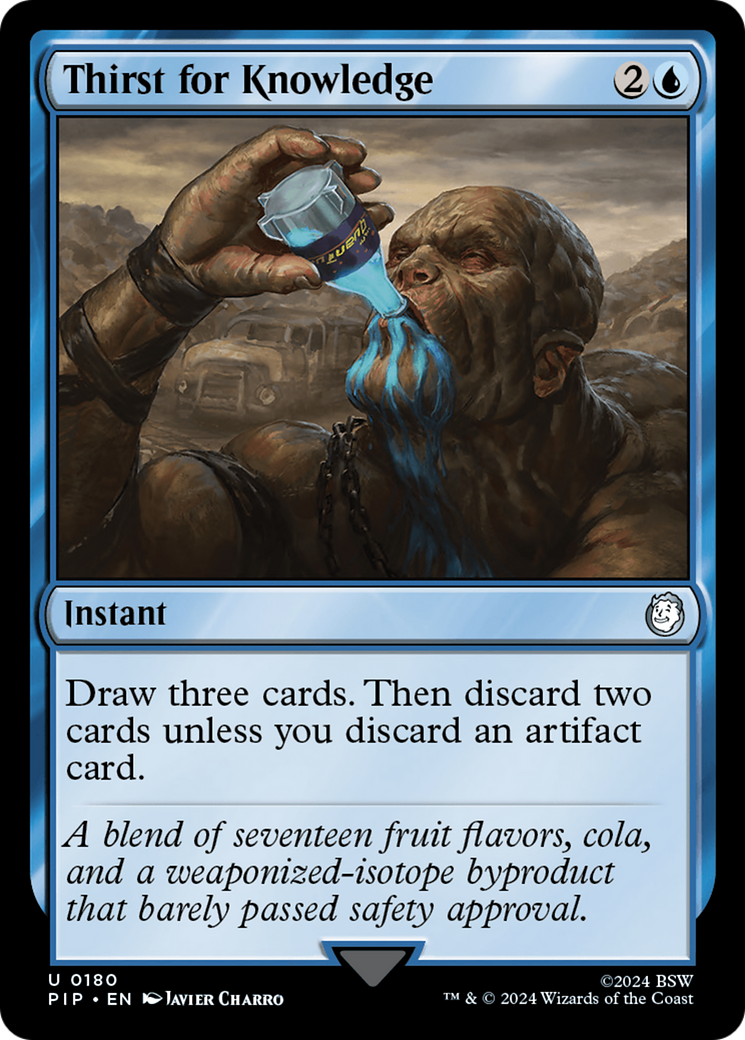 Thirst for Knowledge (PIP-180) - Fallout - Premium MTG Single from Wizards of the Coast - Just $0.25! Shop now at Game Crave Tournament Store