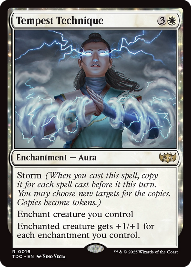 Tempest Technique (TDC-016) - Tarkir: Dragonstorm Commander: (enchantment) - Premium MTG Single from Wizards of the Coast - Just $0.51! Shop now at Game Crave Tournament Store