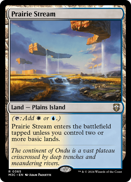 Prairie Stream (M3C-365) - Modern Horizons 3 Commander - Premium MTG Single from Wizards of the Coast - Just $0.25! Shop now at Game Crave Tournament Store