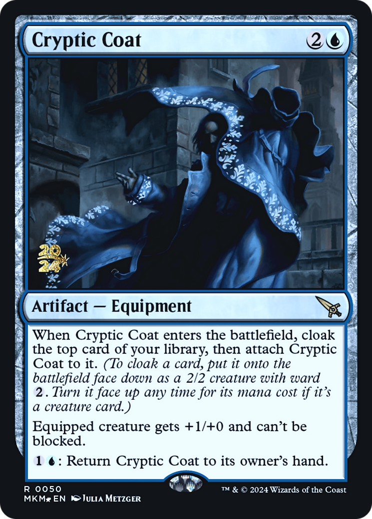 Cryptic Coat (PMKM-50S) - Murders at Karlov Manor Promos Foil - Premium MTG Single from Wizards of the Coast - Just $1.50! Shop now at Game Crave Tournament Store