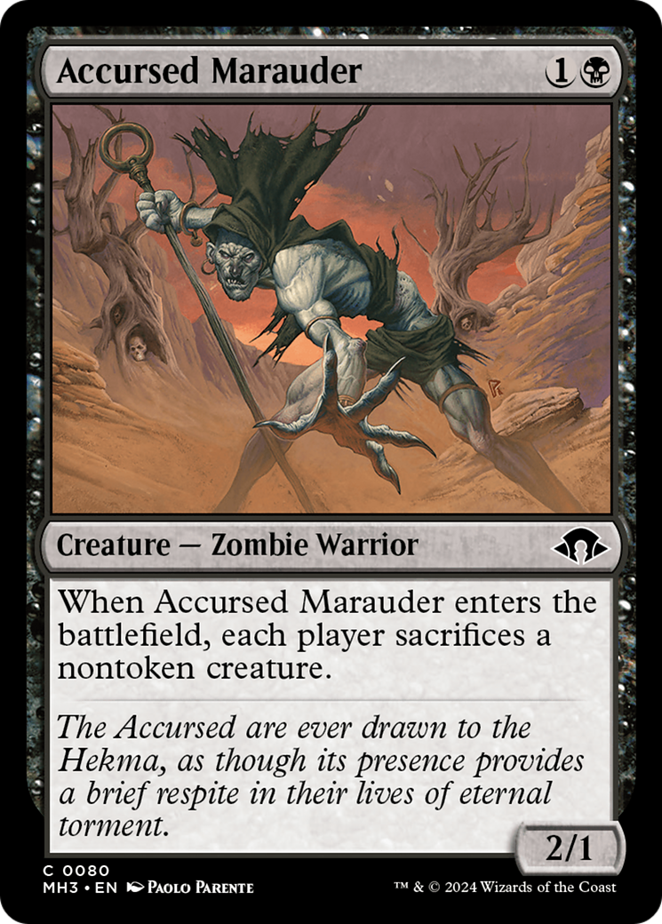 Accursed Marauder (MH3-080) - Modern Horizons 3 Foil - Premium MTG Single from Wizards of the Coast - Just $0.94! Shop now at Game Crave Tournament Store