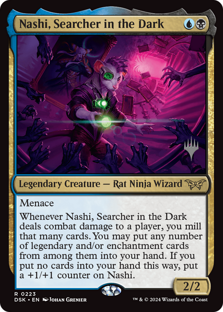 Nashi, Searcher in the Dark (PDSK-223P) - Duskmourn: House of Horror Promos Foil - Premium MTG Single from Wizards of the Coast - Just $0.65! Shop now at Game Crave Tournament Store