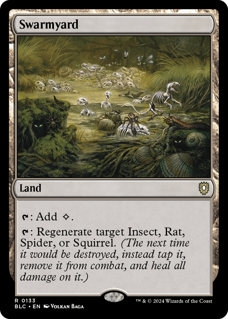 Swarmyard (BLC-133) - Bloomburrow Commander - Premium MTG Single from Wizards of the Coast - Just $3.46! Shop now at Game Crave Tournament Store