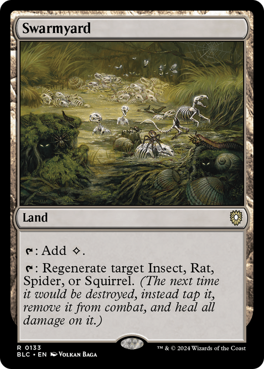 Swarmyard (BLC-133) - Bloomburrow Commander - Premium MTG Single from Wizards of the Coast - Just $3.46! Shop now at Game Crave Tournament Store