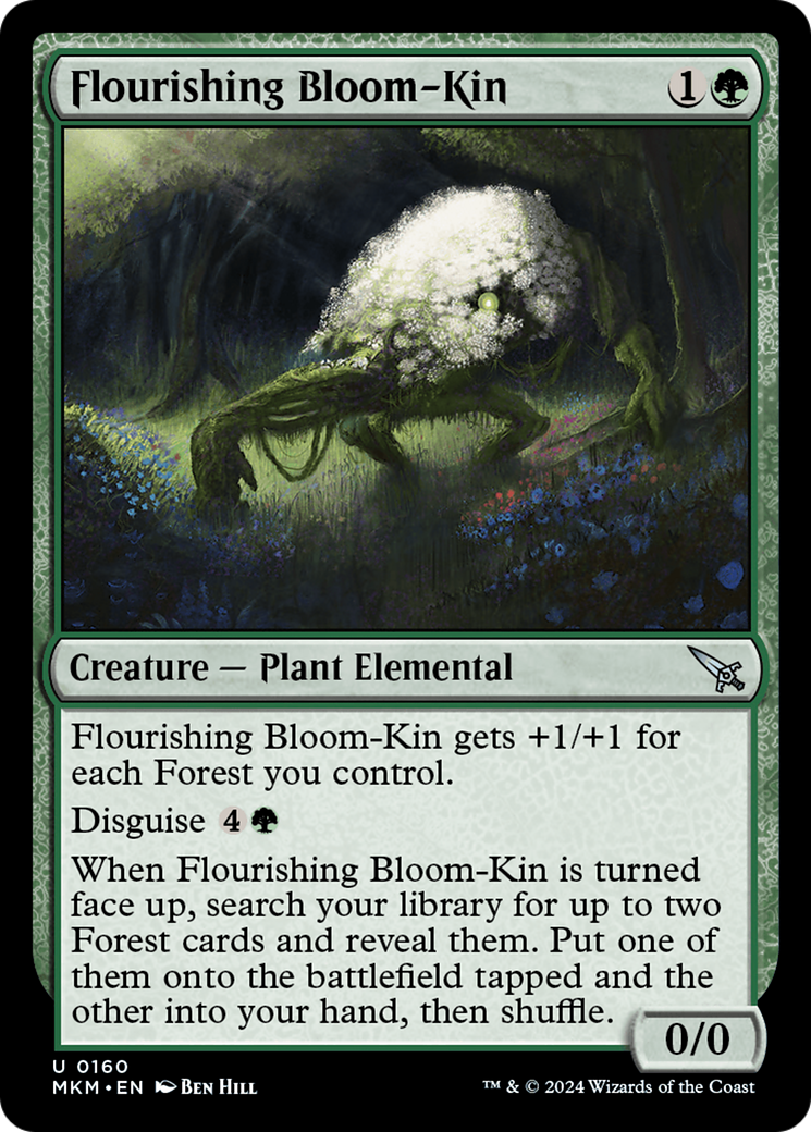 Flourishing Bloom-Kin (MKM-160) - Murders at Karlov Manor - Premium MTG Single from Wizards of the Coast - Just $0.25! Shop now at Game Crave Tournament Store