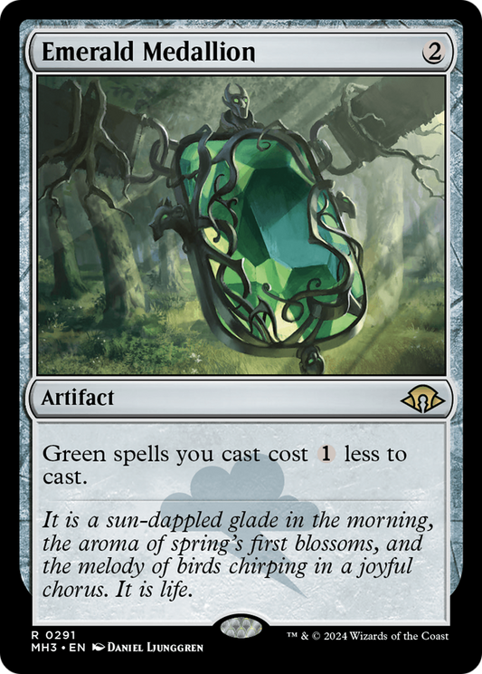 Emerald Medallion (MH3-291) - Modern Horizons 3 - Premium MTG Single from Wizards of the Coast - Just $1.66! Shop now at Game Crave Tournament Store