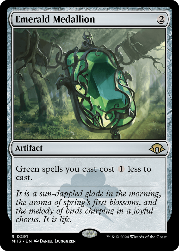 Emerald Medallion (MH3-291) - Modern Horizons 3 Foil - Premium MTG Single from Wizards of the Coast - Just $1.64! Shop now at Game Crave Tournament Store