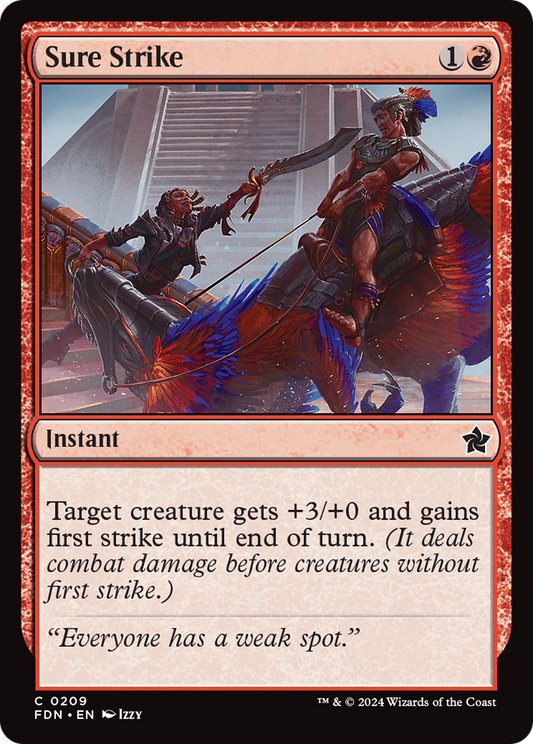 Sure Strike (FDN-209) - Foundations Foil - Premium MTG Single from Wizards of the Coast - Just $0.25! Shop now at Game Crave Tournament Store