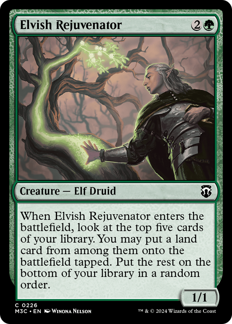 Elvish Rejuvenator (M3C-226) - Modern Horizons 3 Commander Foil - Premium MTG Single from Wizards of the Coast - Just $0.25! Shop now at Game Crave Tournament Store