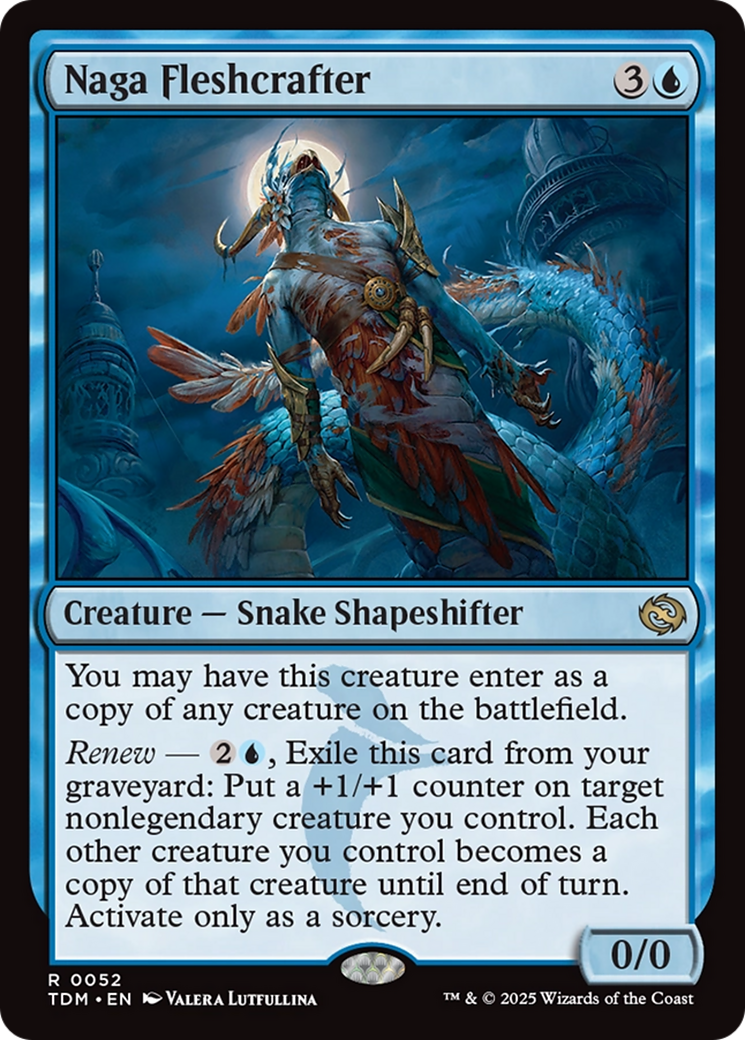 Naga Fleshcrafter (TDM-052) - Tarkir: Dragonstorm - Premium MTG Single from Wizards of the Coast - Just $0.08! Shop now at Game Crave Tournament Store