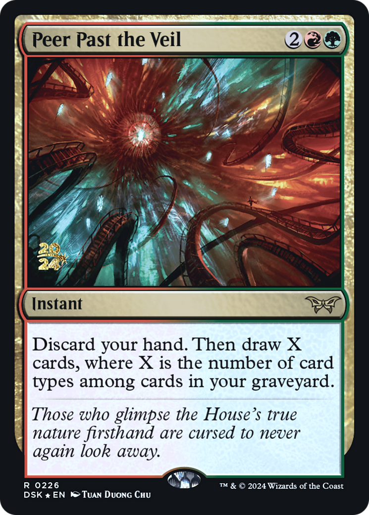 Peer Past the Veil (PDSK-226S) - Duskmourn: House of Horror Promos Foil - Premium MTG Single from Wizards of the Coast - Just $0.52! Shop now at Game Crave Tournament Store