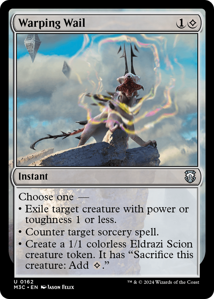 Warping Wail (M3C-162) - Modern Horizons 3 Commander Foil - Premium MTG Single from Wizards of the Coast - Just $0.25! Shop now at Game Crave Tournament Store