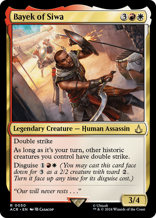 Bayek of Siwa (ACR-050) - Assassin's Creed Foil - Premium MTG Single from Wizards of the Coast - Just $0.66! Shop now at Game Crave Tournament Store