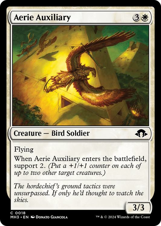 Aerie Auxiliary (MH3-018) - Modern Horizons 3 Foil - Premium MTG Single from Wizards of the Coast - Just $0.26! Shop now at Game Crave Tournament Store