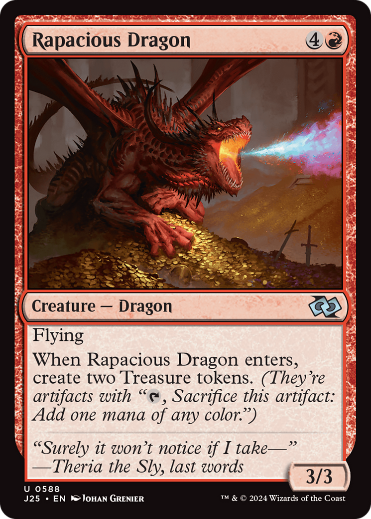 Rapacious Dragon (J25-588) - Foundations Jumpstart - Premium MTG Single from Wizards of the Coast - Just $0.25! Shop now at Game Crave Tournament Store