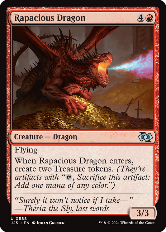 Rapacious Dragon (J25-588) - Foundations Jumpstart - Premium MTG Single from Wizards of the Coast - Just $0.25! Shop now at Game Crave Tournament Store
