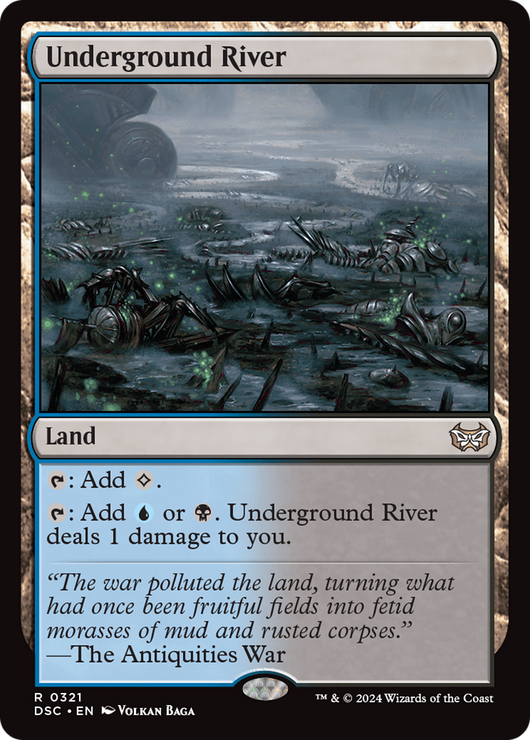 Underground River (DSC-321) - Duskmourn: House of Horror Commander - Premium MTG Single from Wizards of the Coast - Just $1.22! Shop now at Game Crave Tournament Store