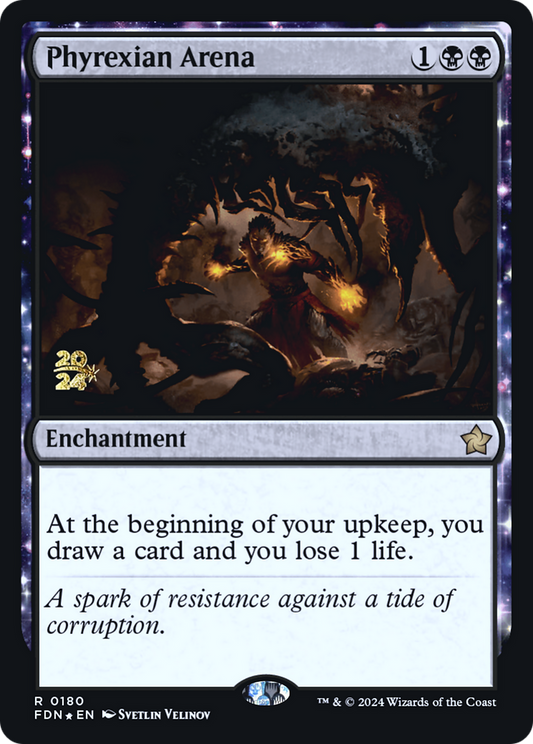 Phyrexian Arena (PRE-180S) - Foundations Promos: (enchantment) Foil - Premium MTG Single from Wizards of the Coast - Just $0.53! Shop now at Game Crave Tournament Store