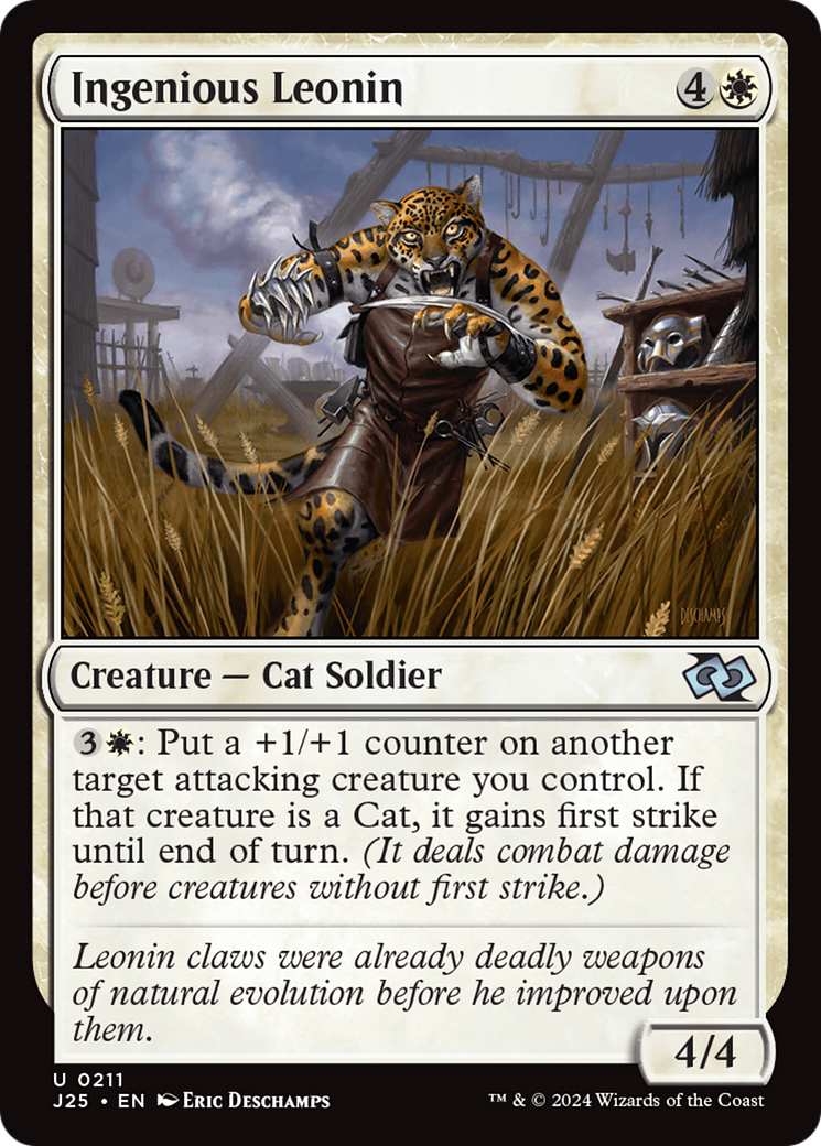 Ingenious Leonin (J25-211) - Foundations Jumpstart - Premium MTG Single from Wizards of the Coast - Just $0.25! Shop now at Game Crave Tournament Store