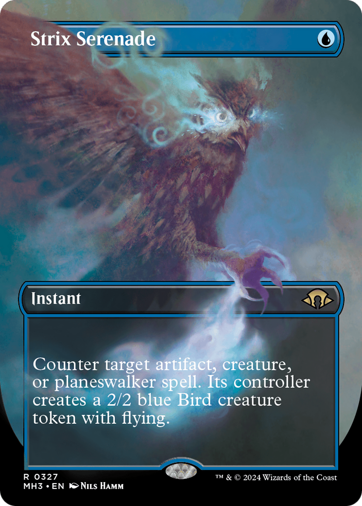 Strix Serenade (MH3-327) - Modern Horizons 3 (Borderless) - Premium MTG Single from Wizards of the Coast - Just $1.78! Shop now at Game Crave Tournament Store
