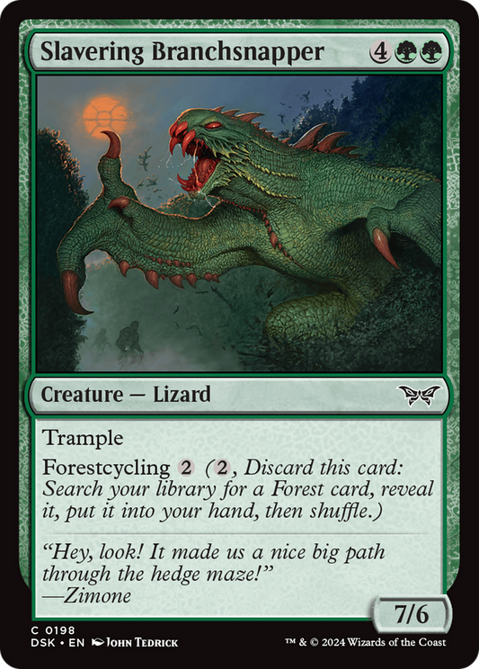 Slavering Branchsnapper (DSK-198) - Duskmourn: House of Horror - Premium MTG Single from Wizards of the Coast - Just $0.25! Shop now at Game Crave Tournament Store