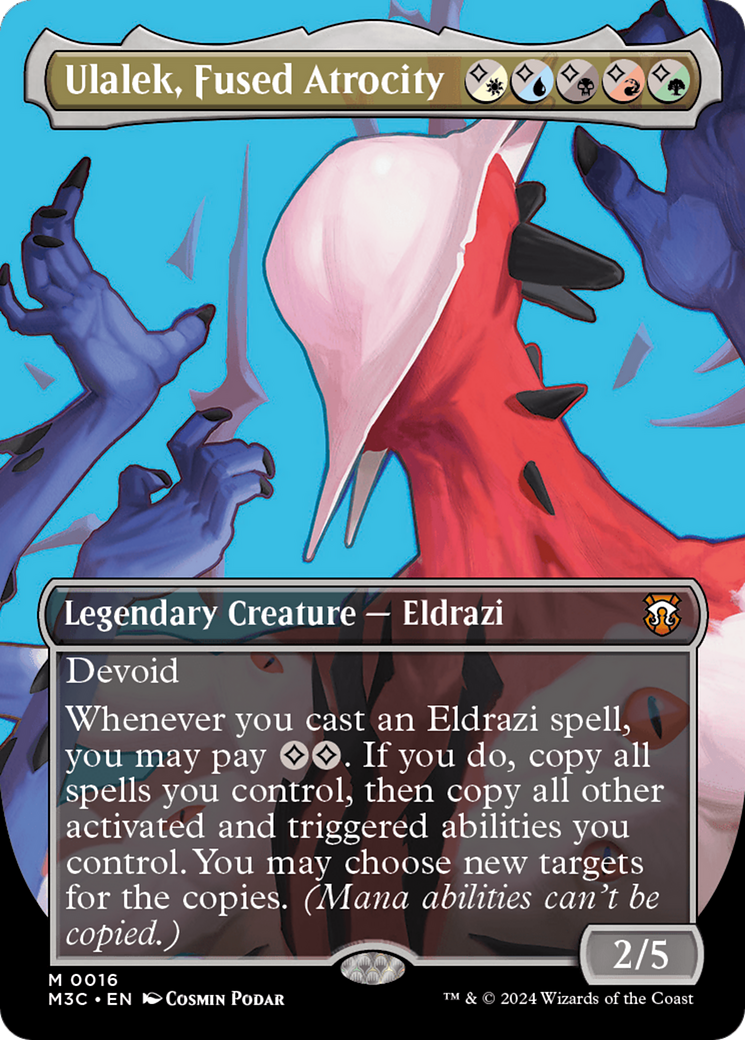 Ulalek, Fused Atrocity (M3C-016) - Modern Horizons 3 Commander: (Showcase) (Borderless) Foil - Premium MTG Single from Wizards of the Coast - Just $2.23! Shop now at Game Crave Tournament Store
