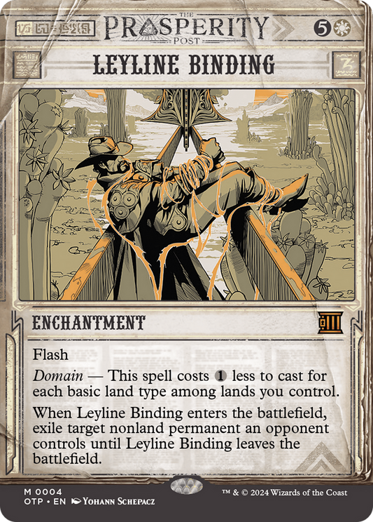Leyline Binding (OTP-004) - Breaking News: (Showcase) (Borderless) - Premium MTG Single from Wizards of the Coast - Just $0.65! Shop now at Game Crave Tournament Store