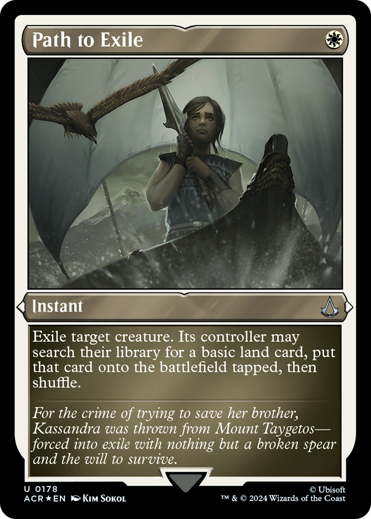 Path to Exile (ACR-178) - Assassin's Creed Etched Foil - Premium MTG Single from Wizards of the Coast - Just $2.74! Shop now at Game Crave Tournament Store