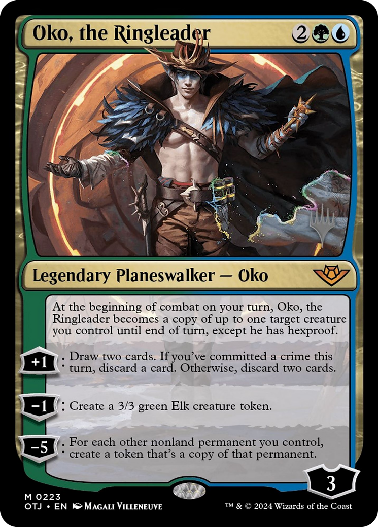 Oko, the Ringleader (POTJ-223P) - Outlaws of Thunder Junction Promos Foil - Premium MTG Single from Wizards of the Coast - Just $0.76! Shop now at Game Crave Tournament Store