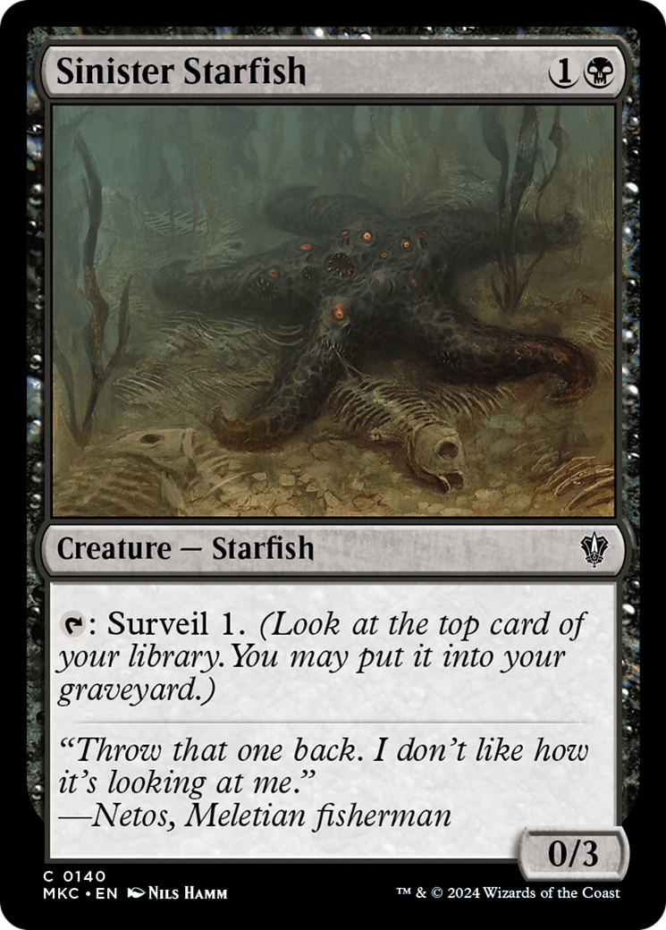 Sinister Starfish (MKC-140) - Murders at Karlov Manor Commander - Premium MTG Single from Wizards of the Coast - Just $0.25! Shop now at Game Crave Tournament Store