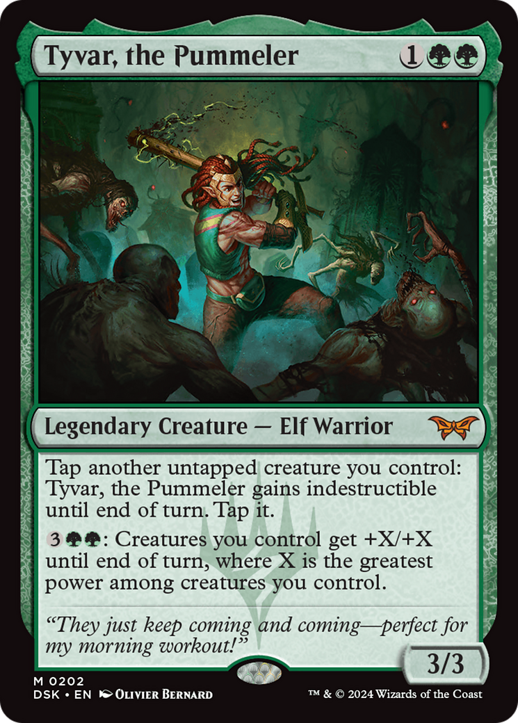 Tyvar, the Pummeler (DSK-202) - Duskmourn: House of Horror Foil - Premium MTG Single from Wizards of the Coast - Just $4.41! Shop now at Game Crave Tournament Store